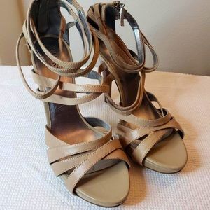 Guess Tan Strap Heels